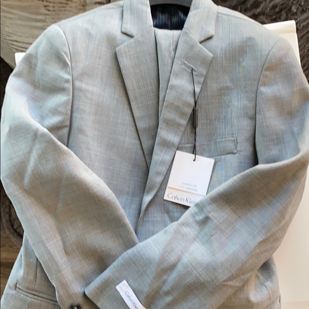 Calvin Klein Grey kids elegant suit
